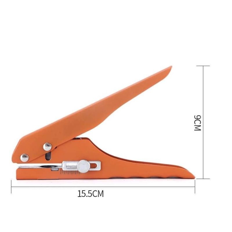Kềm bấm lỗ tròn Size 8mm, 10mm, 12mm, 15mm Kìm bấm lỗ lên giấy card, thẻ tag, bạt, da, chỉ nhựa PVC - Ảnh 3