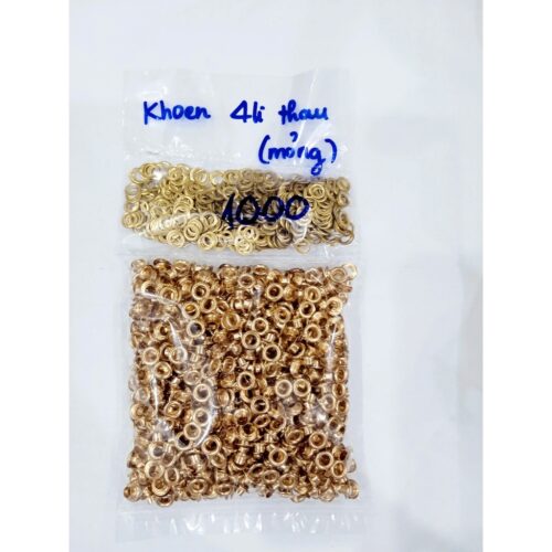 Alternative view of Khoen mắt cáo ore 4mm, 5mm, 6mm, 8mm Thau không gỉ (mỏng) Khuy luồn Chuyên bấm vải Phụ liệu may mặc