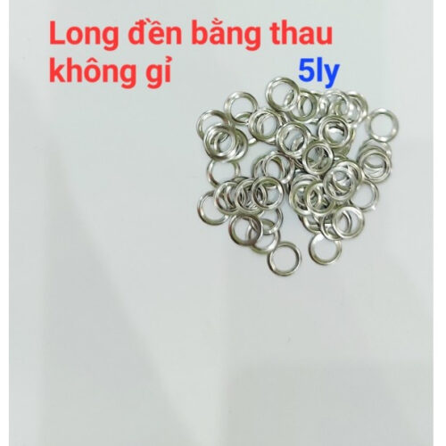 Alternative view of Long đền 5mm (Đệm lót mặt sau dành chokhoen ore bọc lỗ tròn, khuy mắt cáo) Bằng thau không gỉ Bịch 1000 cái