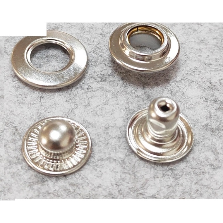 Nút bấm 4 thành phần (Mẫu SPK mắt cá) Size 15mm, 17mm, 18m Thau không gỉ nút áo da cao cấp, áo khoác, quần jean - Ảnh 6