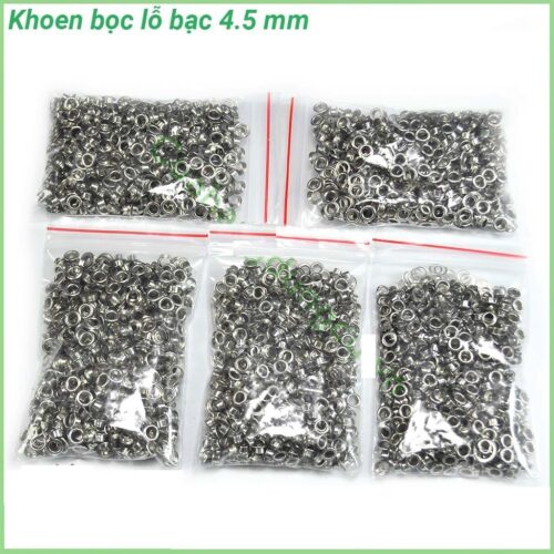 Alternative view of Khoen ore mắt cáo 4.5mm 5mm 5.5mm Khoen sắt xi Màu bạc Có long đền BỊCH LỚN Dùng đóng túi giấy,sáp thơm,thẻ tag,bao bì