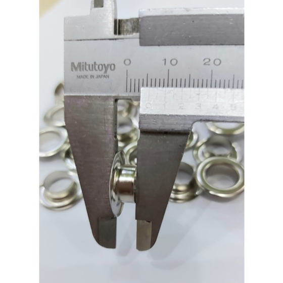 Khoen ore 10mm Khoen mắt cáo 10ly Thau không gỉ Khuy mắt cáo bấm vải Túi 100 cái (có long đền) Màu bạc/ vàng/ đồng - Ảnh 8