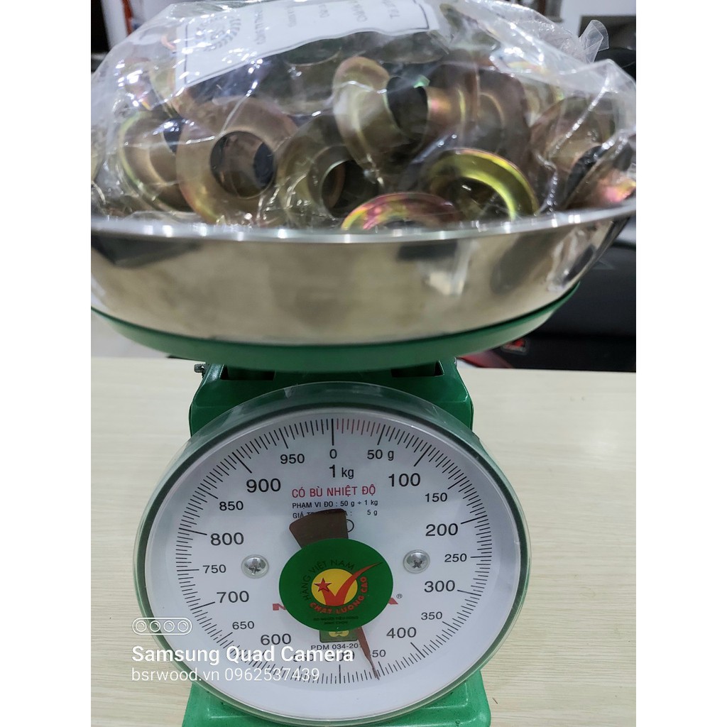 Khoen ore 16mm (16ly) Chân cao 10mm Khuy mắt cáo Chuyên dùng đóng bạt xe tải Bằng sắt xi màu Túi 100 cái + 100 long đền - Ảnh 8