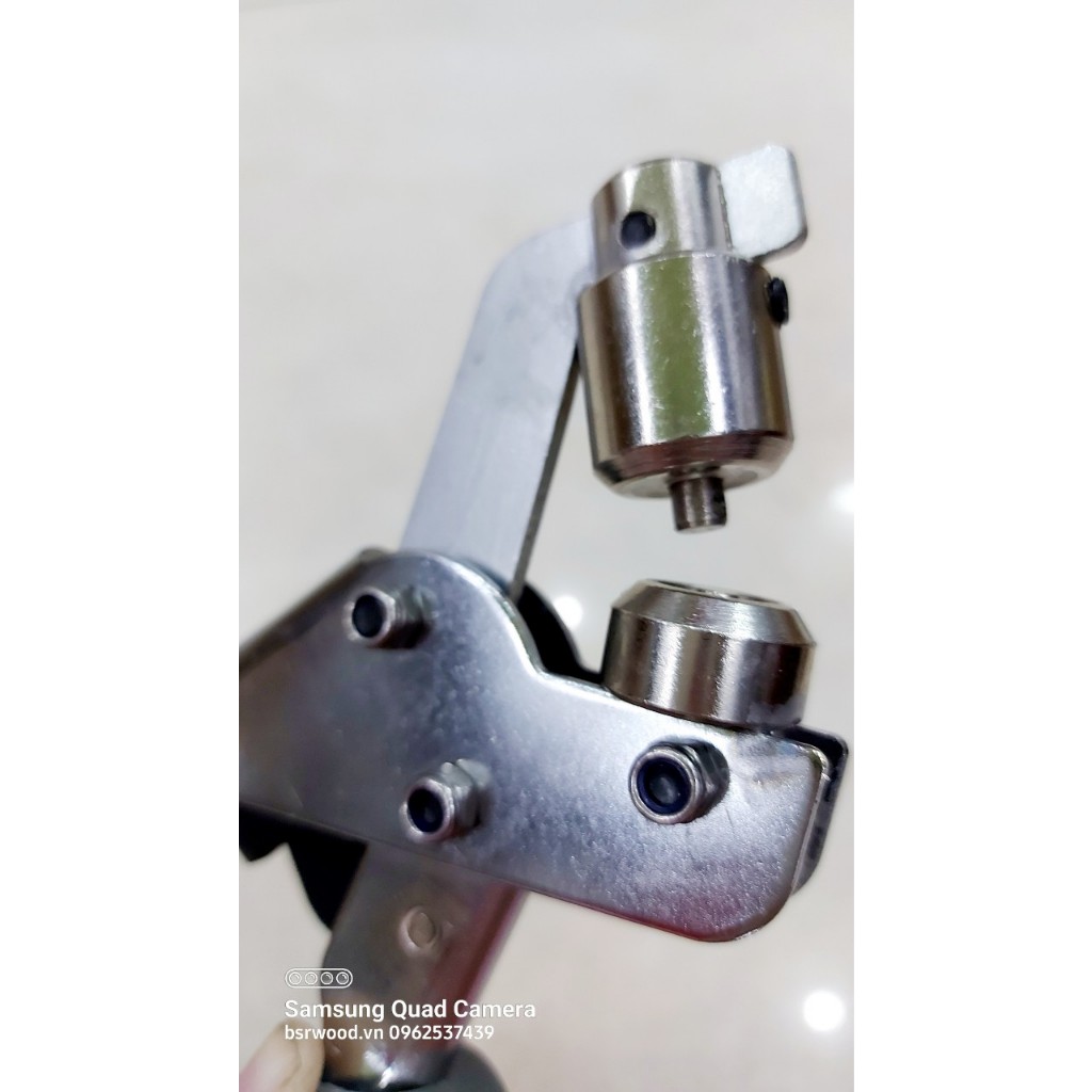 Kìm bấm khoen mắt cáo Size 6mm (dùng cho khoen 6ly bằng nhôm,sắt,thau mỏng) Chuyên bấm bạt hiflex, túi giấy - Ảnh 4