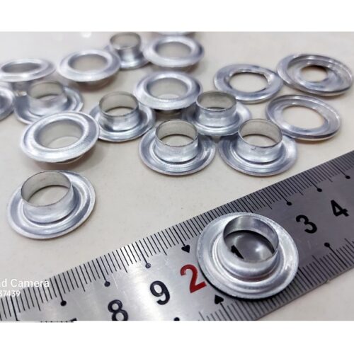 Khoen bạt khoen ore 12 x 23mm Nhôm Khuy mắt cáo đóng bạt 12ly Chân cao 7mm Có long đền