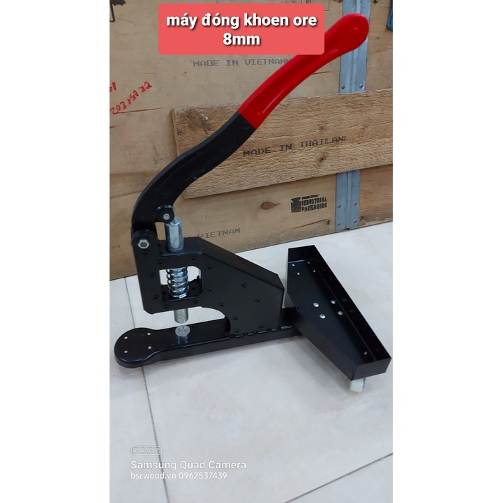 Máy dập khoen mắt cáo ore Đóng khuy bạt Thân bằng thép sơn tĩnh điện Không cần đục lỗ sẵn Size 8mm, 10mm, 12mm, 16mm - Ảnh 4