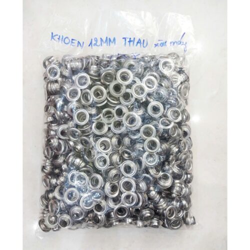 Alternative view of Khoen mắt cáo 10mm , 12mm , 13mm Thau không gỉ xi Màu BẠC Bán sỉ 1 ký KHÔNG long đền Chuyên xài máy bán tự động