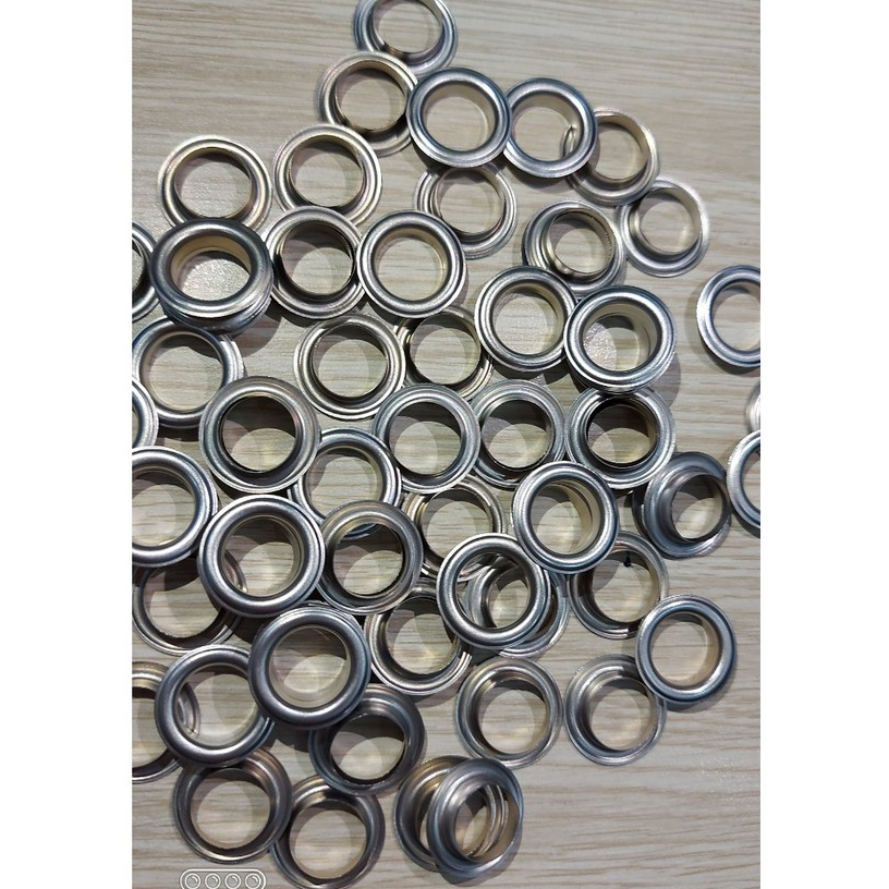 Khoen ore 12mm Khoen mắt cáo 12ly Thau không gỉ (mỏng) Màu bạc, vàng, đồng Khuy mắt cáo Chuyên bấm vải Phụ liệu may mặc - Ảnh 5
