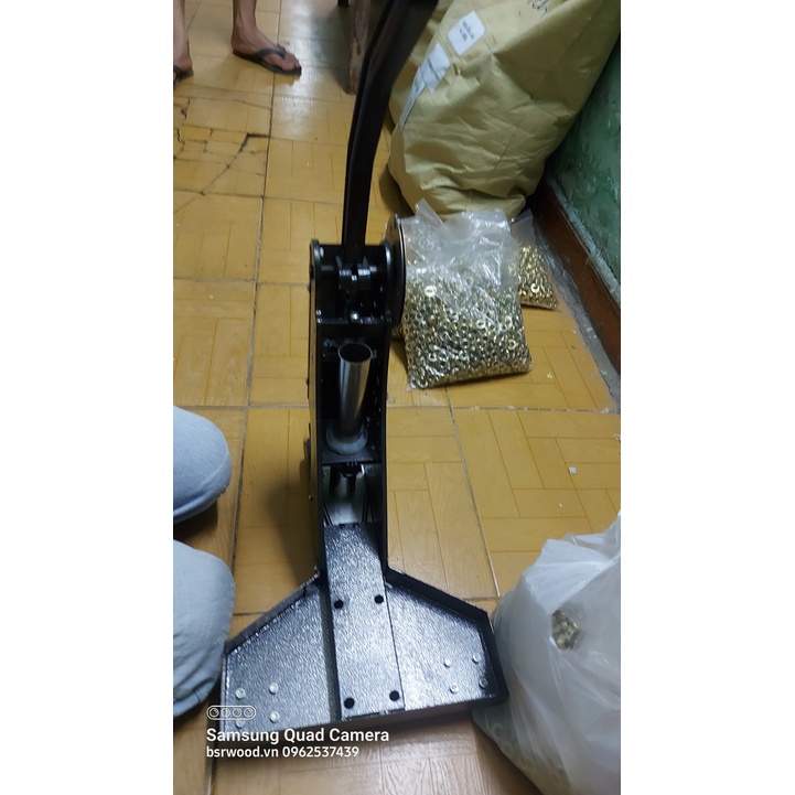 Máy dập khoen mắt cáo Size 12mm 16mm Chuyên dùng đóng bạt xe tải, bạt HDPE Loại bán tự động liên tục Không đục lỗ sẵn - Ảnh 6