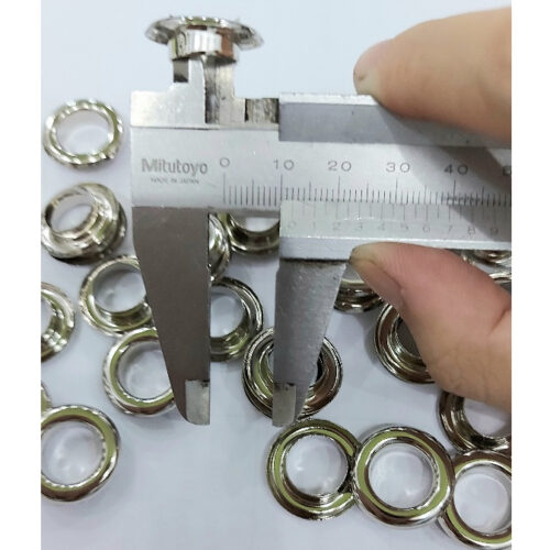 Alternative view of Khoen ore mắt cáo 12mm INOX không gỉ Màu bạc sáng bóng Khuy oze luồn quần áo, tạp dề, vải Phụ liệu may mặc