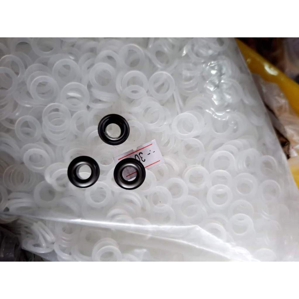 Khoen mắt cáo ore 6mm (khoen 6 ly màu khói) + long đền nhựa Khoen chuyên dùng cho quần áo xuất khẩu - Ảnh 3