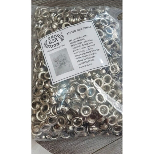 Khoen ore 10mm Khuy mắt cáo đóng bạt, bấm bạt, bấm túi giấy Bằng sắt Bán sỉ Túi 1kg