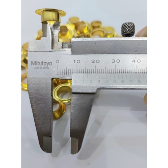Khoen ore 10mm Khoen mắt cáo 10ly Thau không gỉ Khuy mắt cáo bấm vải Túi 100 cái (có long đền) Màu bạc/ vàng/ đồng - Ảnh 5