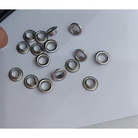 Khoen ore loại 5li,6li,8li,10li không rỉ sét (Khoen bằng thau loại mỏng) Màu bạc Màu vàng Bịch 100 cái Có long đền - Ảnh 8