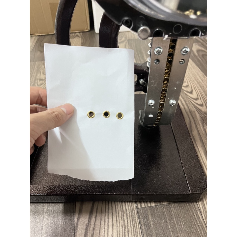 Máy dập khoen bạt bán tự động Size 5mm Tốc độ đóng nhanh Không cần dùng long đền - Ảnh 7
