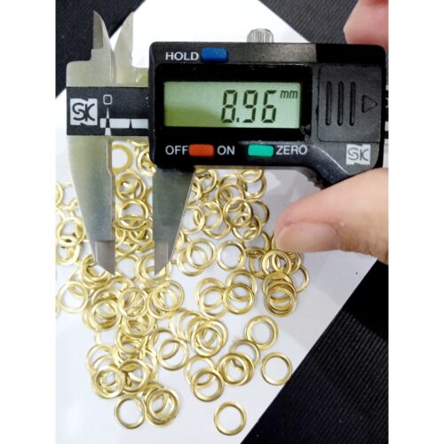 Alternative view of Long đền 5mm (Đệm lót đằng sau khoen mắt cáo) Bằng thau không gỉ Màu bạc / Màu vàng Bịch 1000 cái