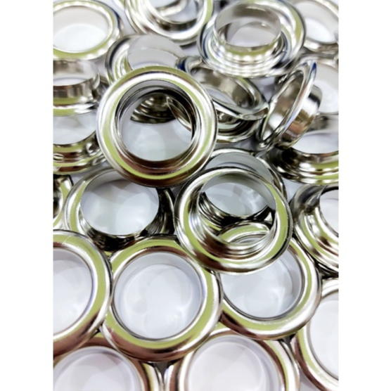 Khoen ore mắt cáo 17mm Bằng thau không gỉ Màu bạc,vàng,đồng Chân cao 7ly Khuy mắt cáo bấm vải Phụ liệu may mặc túi xách - Ảnh 6