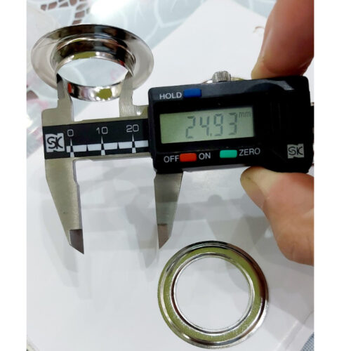 Alternative view of Khoen ore 25mm Khoen mắt cáo 25 ly Bằng INOX không gỉ Bịch 10 cái Khuy mắt cáo bấm vải Phụ liệu may mặc cao cấp