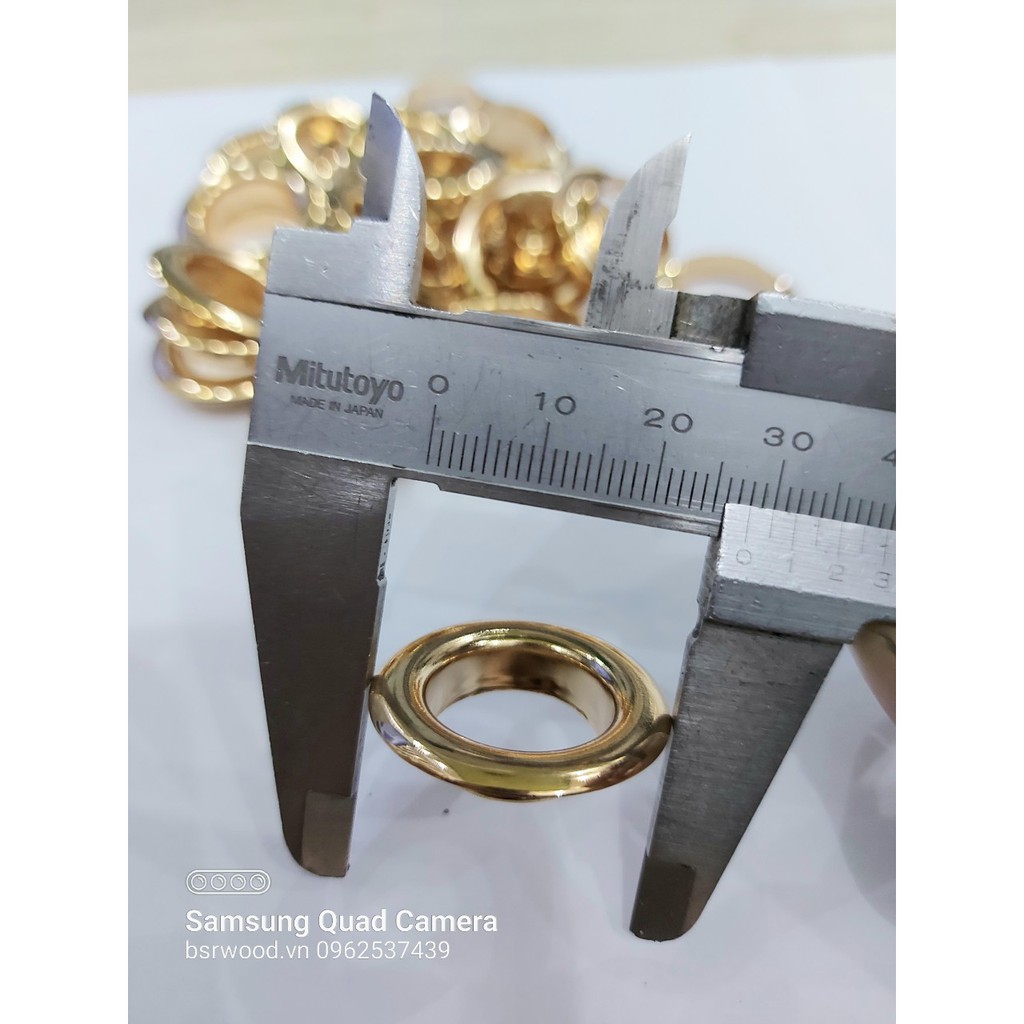 Khoen ore 16mm Khoen mắt cáo 16 ly Bằng INOX không gỉ MÀU VÀNG Khuy mắt cáo bấm vải Phụ liệu may mặc cao cấp - Ảnh 6