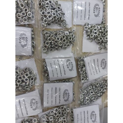 Khoen ore 5mm Khuy mắt cáo đóng bạt, bấm túi giấy Bằng sắt Túi 100 cái KHOEN SẮT SẼ GỈ SÉT