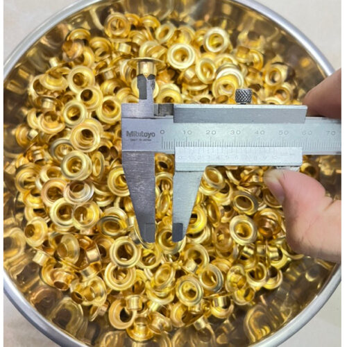 Khoen mắt cáo ore 8mm Sắt xi màu Vàng màu Bạc (Túi 400 khoen + 400 long đền)