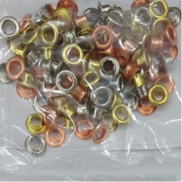 Khoen ore 4mm Mắt cáo đóng bạt, bấm túi giấy, bấm vải Bằng sắt Nhiều màu Túi 100 cái Chuyên dùng cho kềm bấm khoen TOP