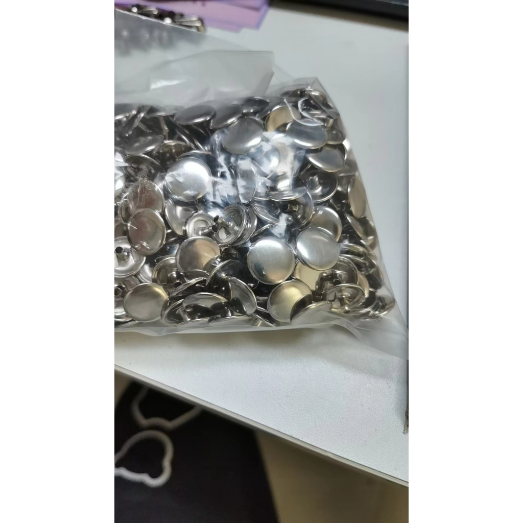 Nút bấm 4 thành phần (nút chén) Nút bấm SẮT Size 15mm Dùng làm đồ thủ công - Ảnh 4