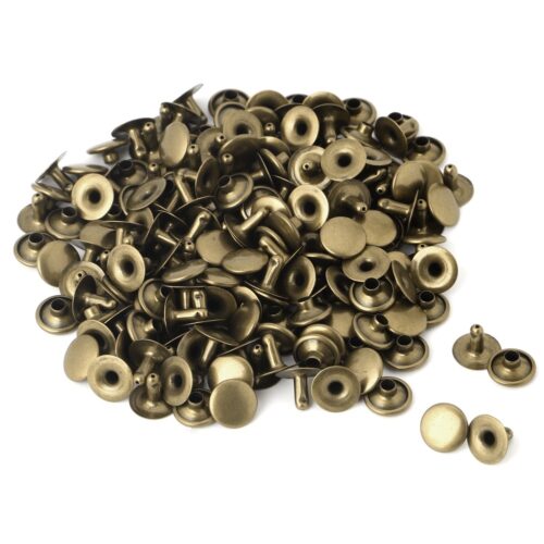 Nút tán rivet (đinh tán) 1 mặt Bằng Thau không gỉ Màu đồng Size 8mm Đóng thùng giấy, thủ công quần áo, giày dép,túi xách