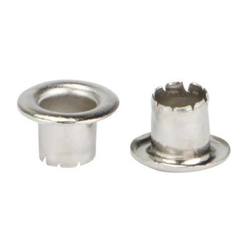 Khoen ore mắt cáo CHẺ CHÂN bằng SẮT Size 4mm,4.5mm,5mm,6mm Dùng cho kìm bấm bạt,túi giấy Túi 100 cái Không Có long đền