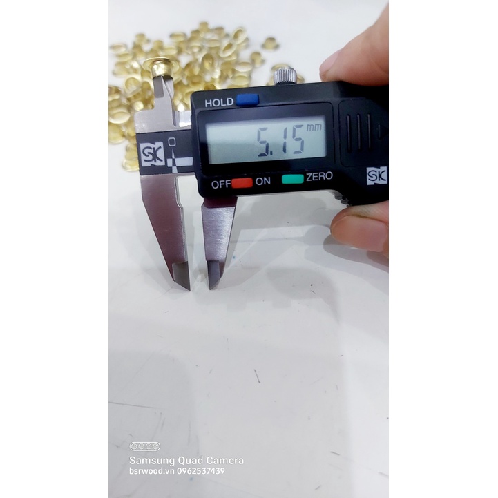 Khoen ore 5mm Bằng Sắt xi Màu BẠC, Màu VÀNG Bán sỉ Túi 1kg KHÔNG long đền Khuy mắt cáo thẻ tag, bấm túi giấy - Ảnh 4