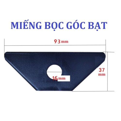 Miếng bọc góc bạt Hình tam giác Bằng nhựa HDPE Có đục sẵn lỗ 16mm