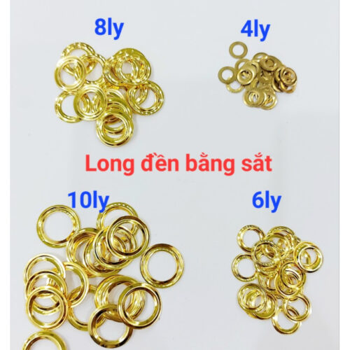 Long đền mặt sau cho khoen ore bọc lỗ tròn (mắt cáo) Size 4mm,5mm,6mm,8mm,10mm,12mm,14mm