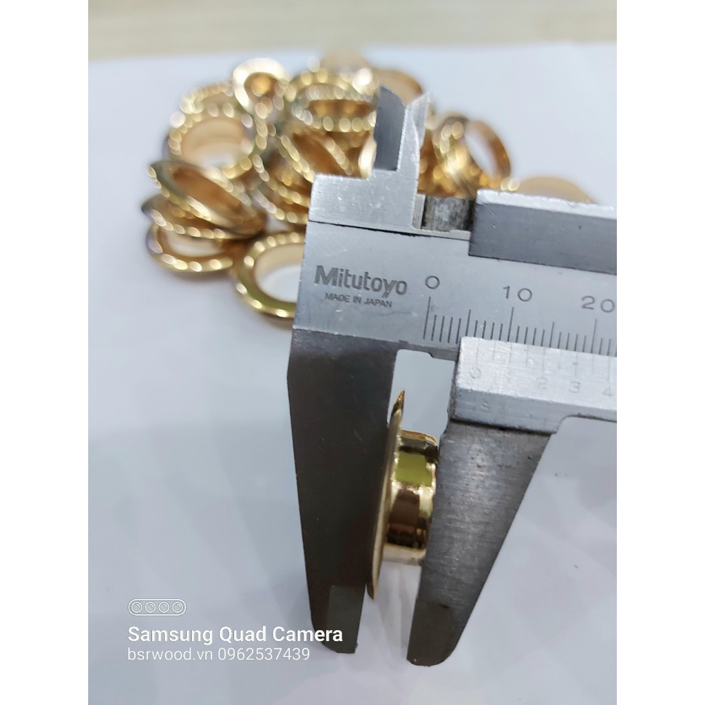 Khoen ore 16mm Khoen mắt cáo 16 ly Bằng INOX không gỉ MÀU VÀNG Khuy mắt cáo bấm vải Phụ liệu may mặc cao cấp - Ảnh 5