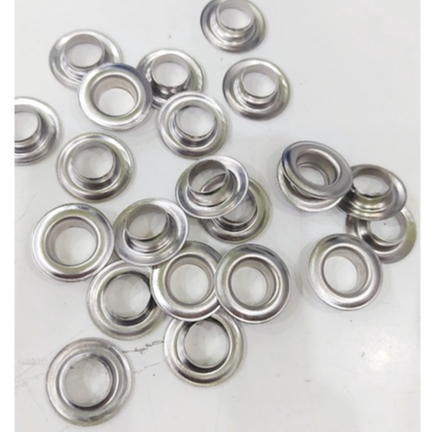 Khoen ore 12mm Khuy mắt cáo đóng bạt, bấm bạt, bấm túi giấy Bằng Sắt xi Màu bạc Bán sỉ Túi 1kg