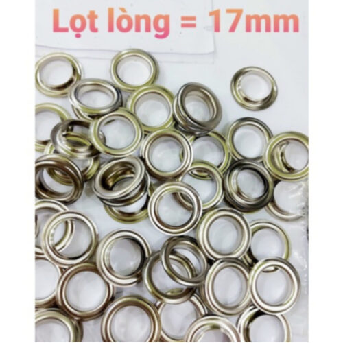 Khoen ore 16mm Khoen mắt cáo 16ly Thau không gỉ (mỏng) Màu bạc, vàng, đồng Khuy mắt cáo Chuyên bấm vải Phụ liệu may mặc
