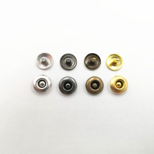 Nút đinh tán cố định túi quần jean (rivets for pocket) (Mẫu nút thụt) 9mm Bằng thau không gỉ Bịch 100 cái
