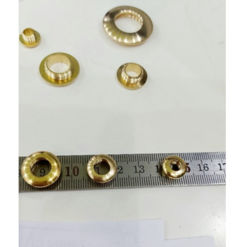Khoen ore xoay Khoen mắt cáo có ren vặn 5, 7, 8.5, 10, 15mm Loại DÀY Bằng Đồng thau H65 Màu nguyên bản Phụ kiện túi xách
