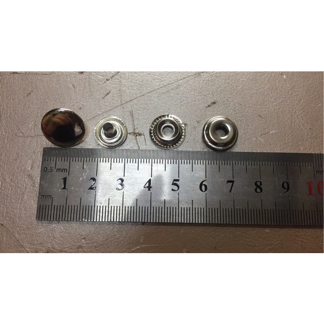 Nút bấm 4 thành phần (nút chén) Nút bấm SẮT Size 15mm Dùng làm đồ thủ công - Ảnh 6