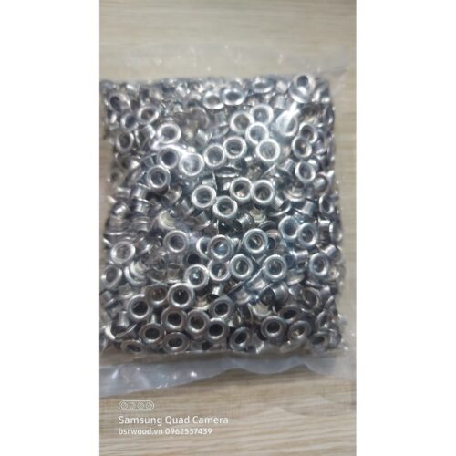 Alternative view of Khoen ore 5mm Khuy mắt cáo đóng bạt, bấm túi giấy Bằng sắt xi màu bạc / màu vàng Túi 1000 cái / Túi 1kg
