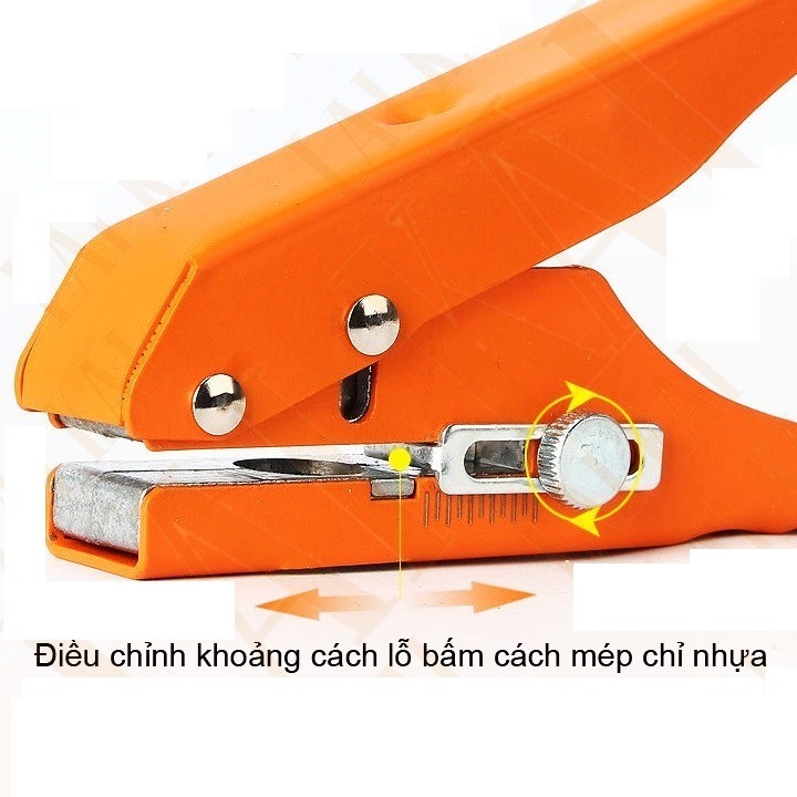 Kềm bấm lỗ tròn Size 8mm, 10mm, 12mm, 15mm Kìm bấm lỗ lên giấy card, thẻ tag, bạt, da, chỉ nhựa PVC - Ảnh 5