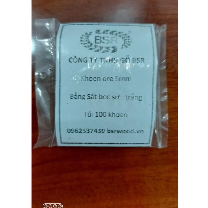 Khoen ore 4.5mm Khuy mắt cáo bấm túi giấy Bằng Nhôm bọc sơn Màu trắng, đen, đỏ, xanh, vàng Túi 100 cái - Ảnh 6